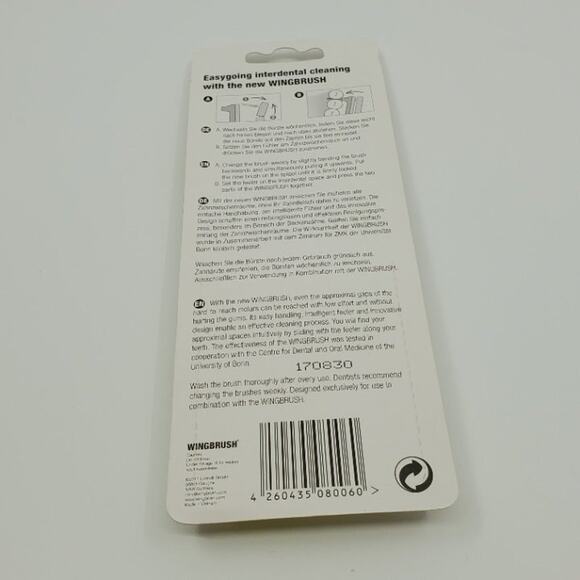 Wingbrush 8X Interdental Brush Heads Attachments Refill Set ISO2 New, sealed - Picture 6 of 8